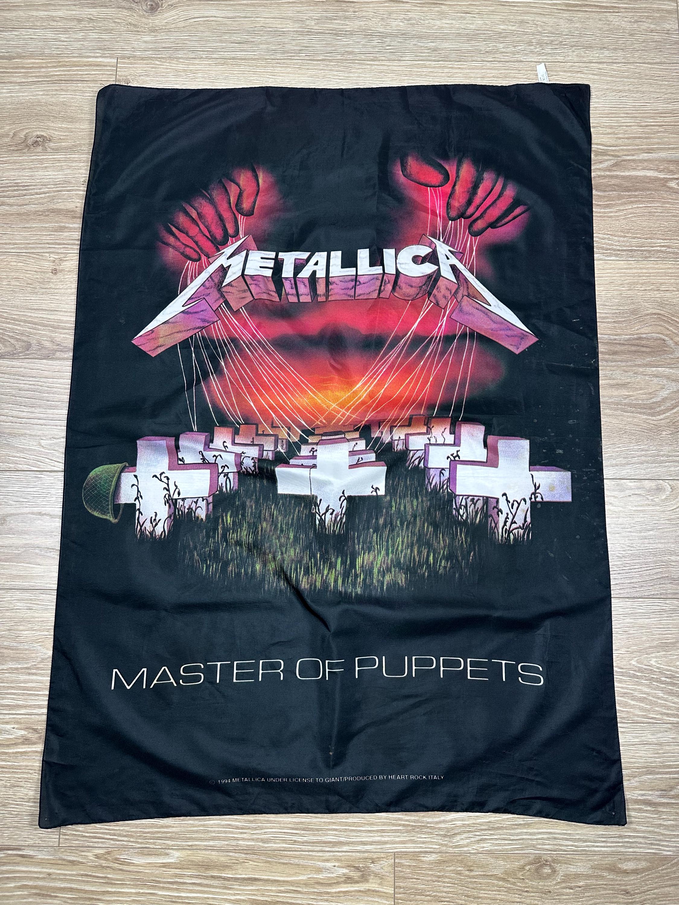 Metallica Master of Puppets Cloth Banner Officially Licensed 1994