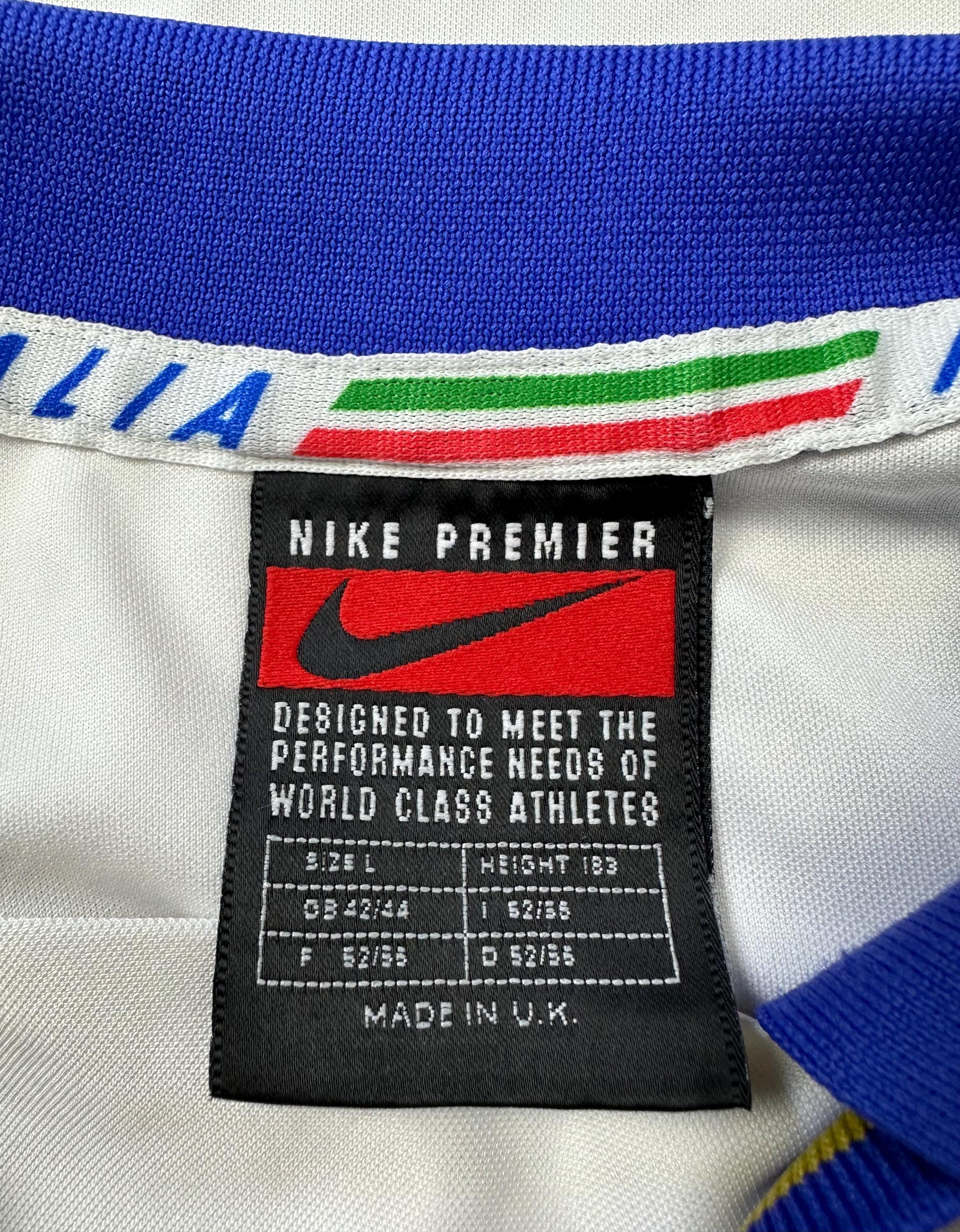 Italy National Team1996 1997 1998 Awayfootball Shirt Jersey Nike L