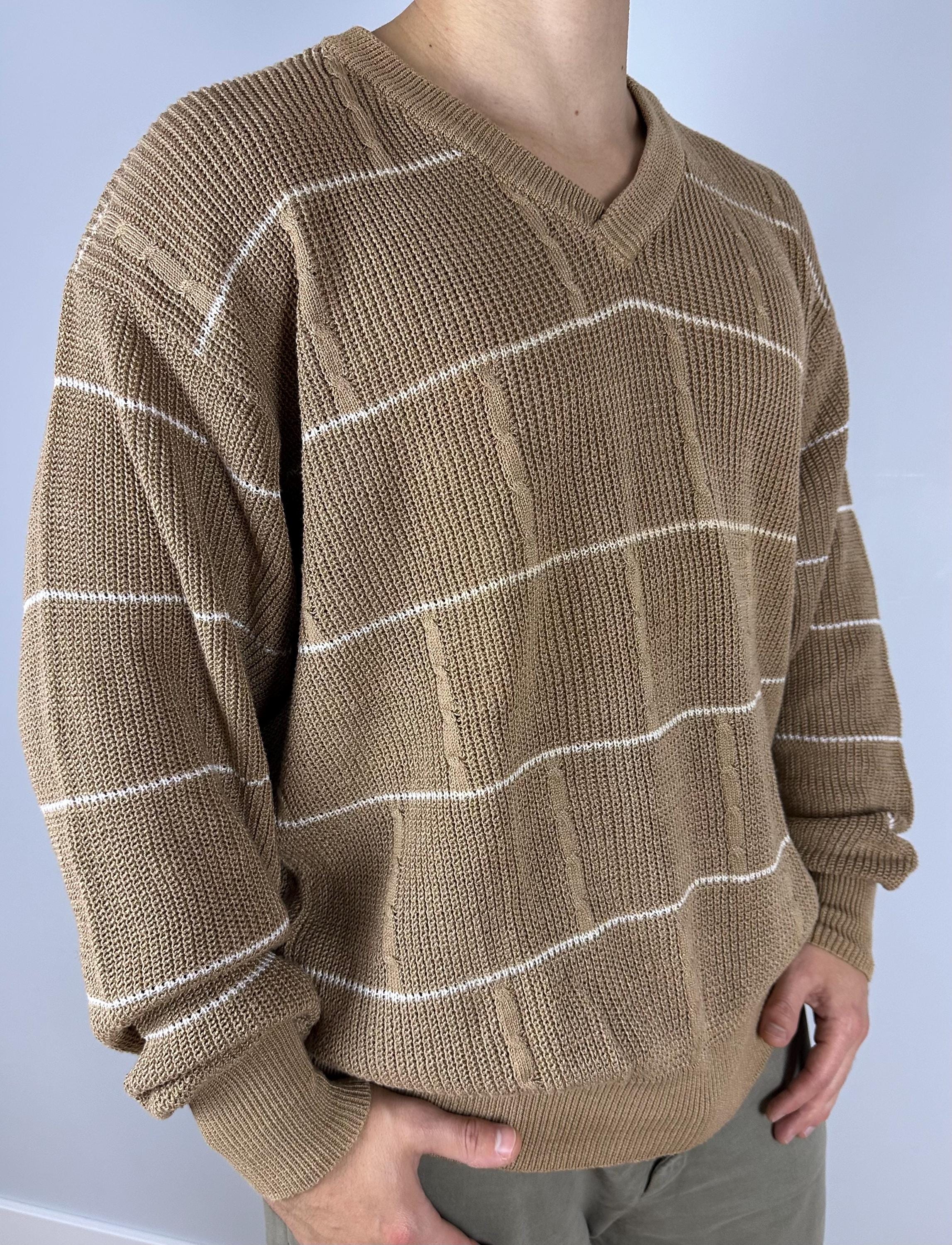 Yves Saint Laurent Vintage 90s Ysl Logo Knit Sweater Tricots