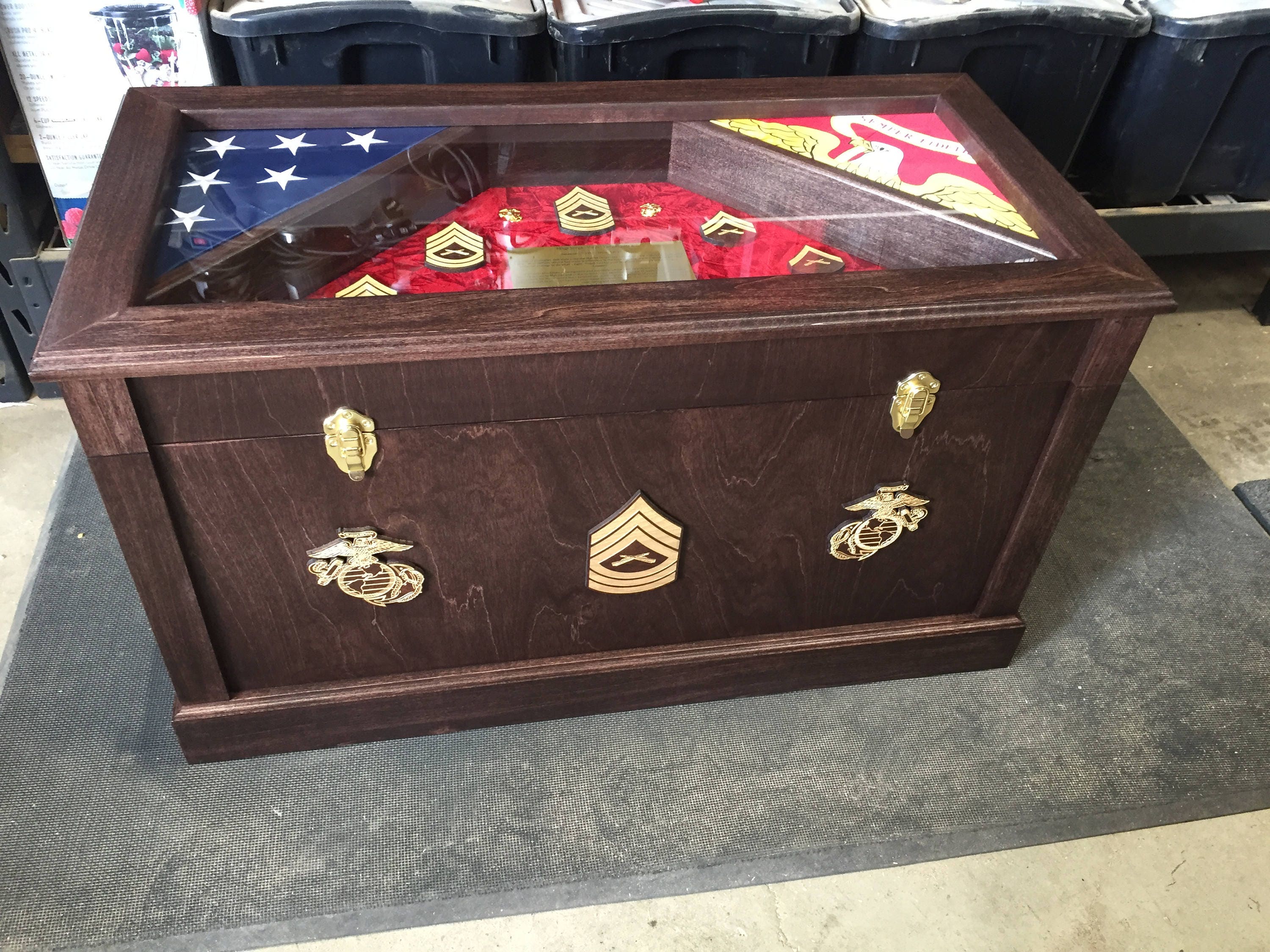 Military Shadowbox Trunk LOCAL PICKUP ONLY Etsy