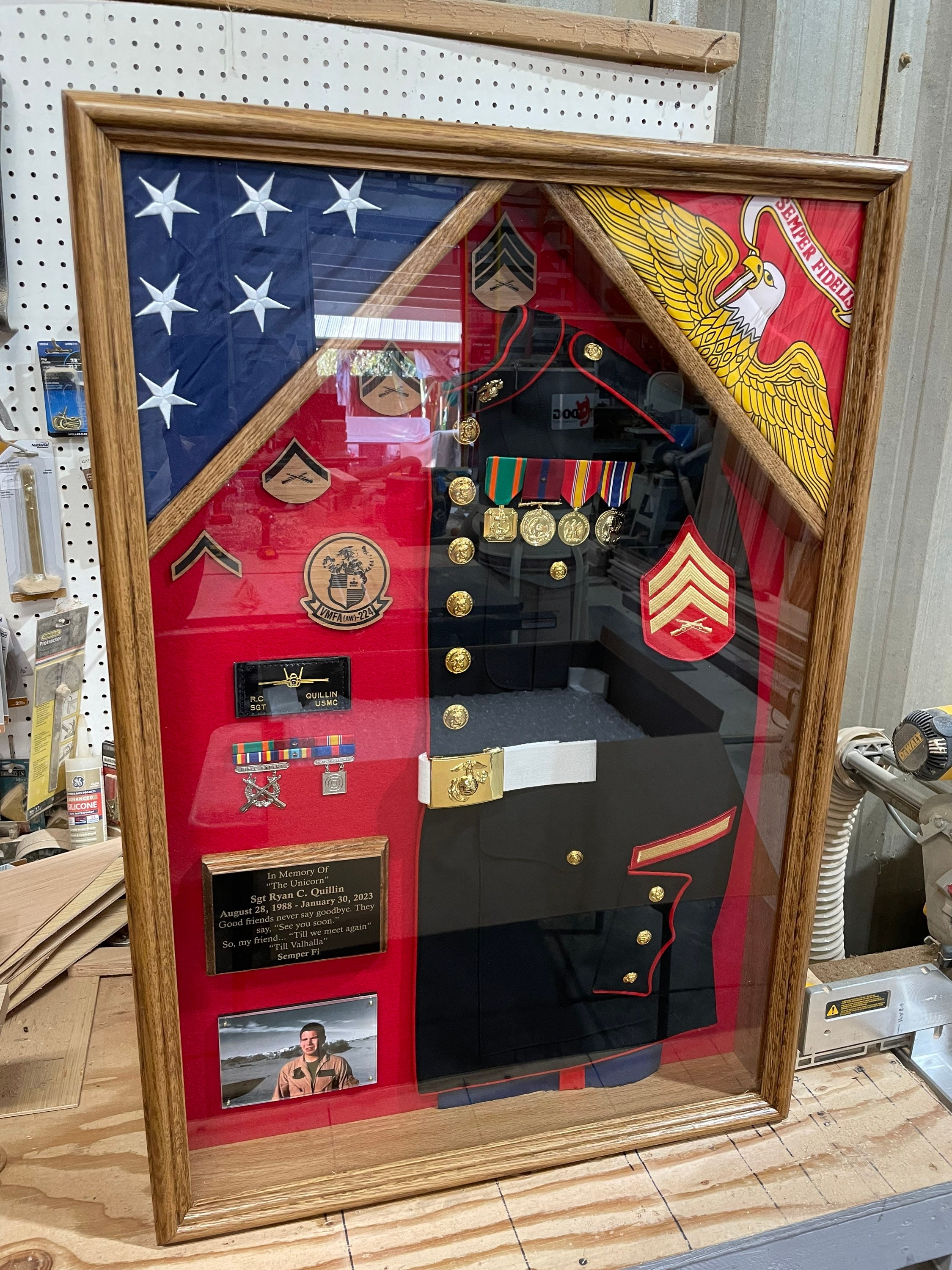 Military Uniform Shadow Box FREE SHIPPING Lower 48 States Etsy Australia