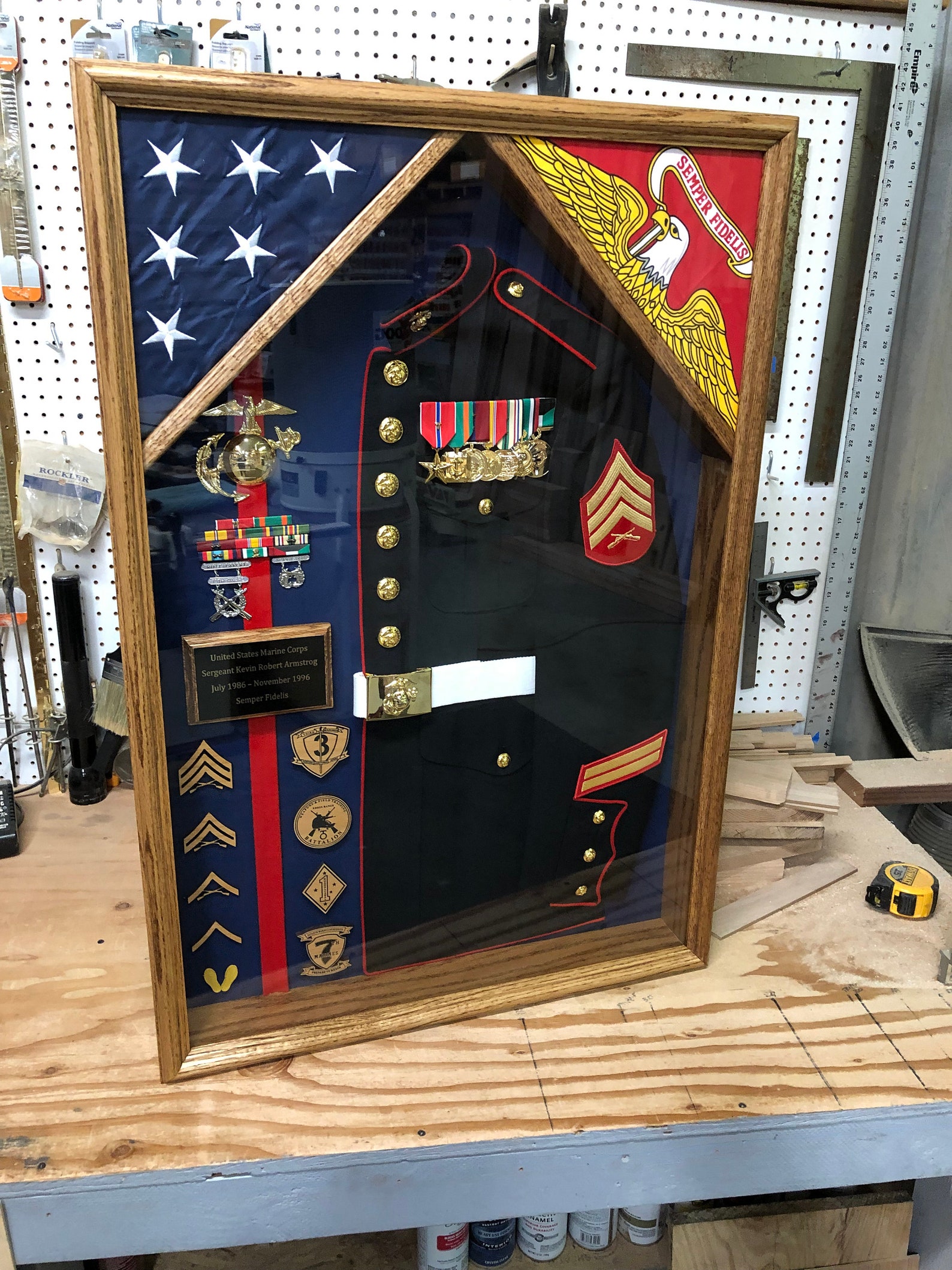 Military Uniform Shadow Box FREE SHIPPING Lower 48 States Etsy