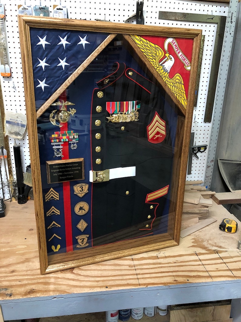 Military Uniform Shadow Box FREE SHIPPING Lower 48 States - Etsy