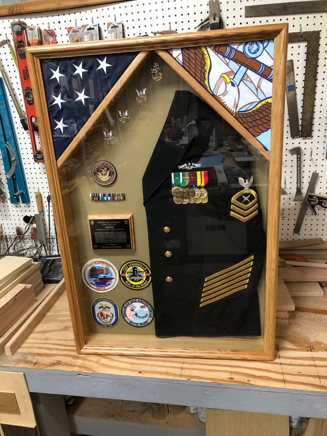 Army Uniform Shadow Box - Army Military