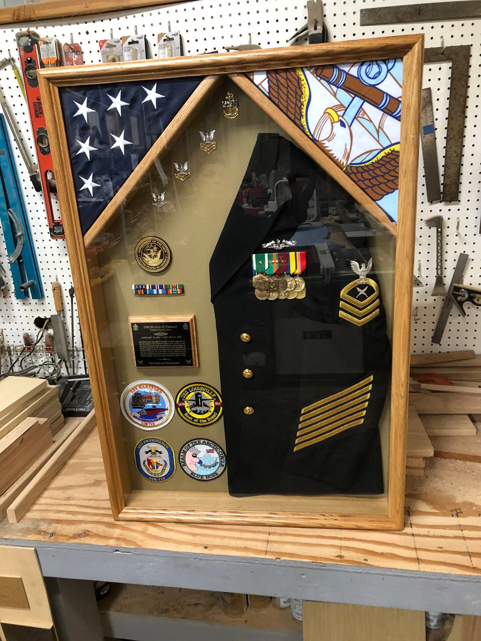 Military Uniform Shadow Box FREE SHIPPING Lower 48 States Etsy