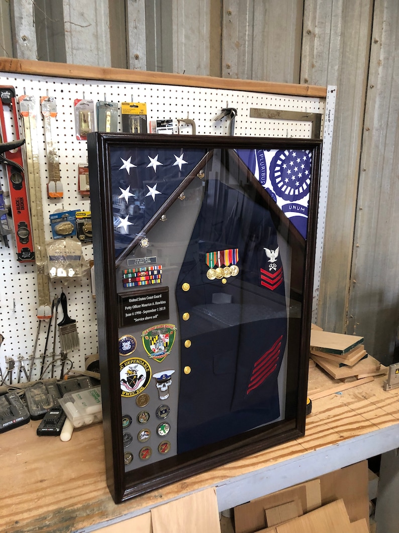 Military Uniform Shadow Box FREE SHIPPING Lower 48 States Etsy