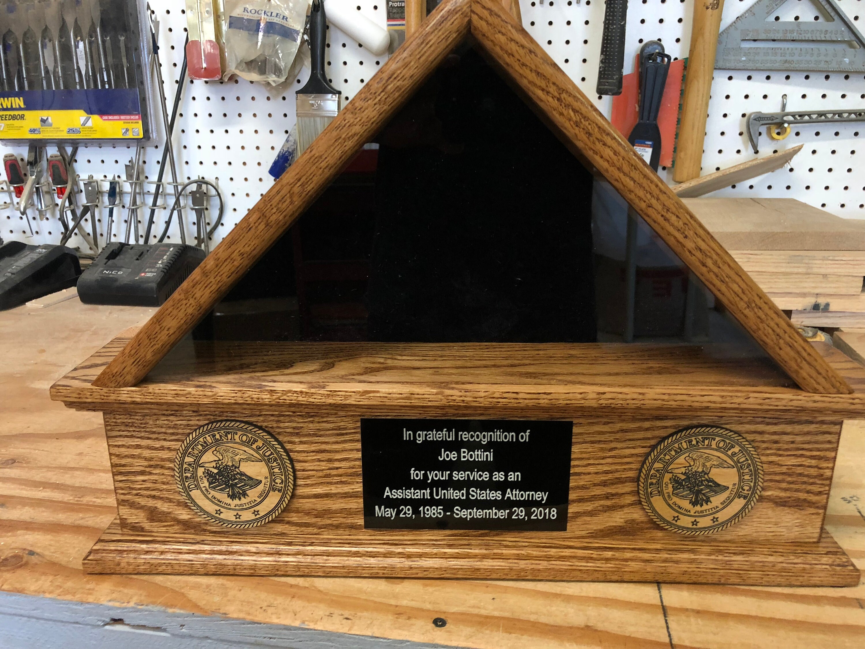 3x 5 Flag Case Pedestal With Engraved Plaque and Military Etsy