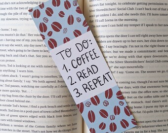 Coffee lover bookmark - Bookish - Reader - Caffeine Addict - Bookmark