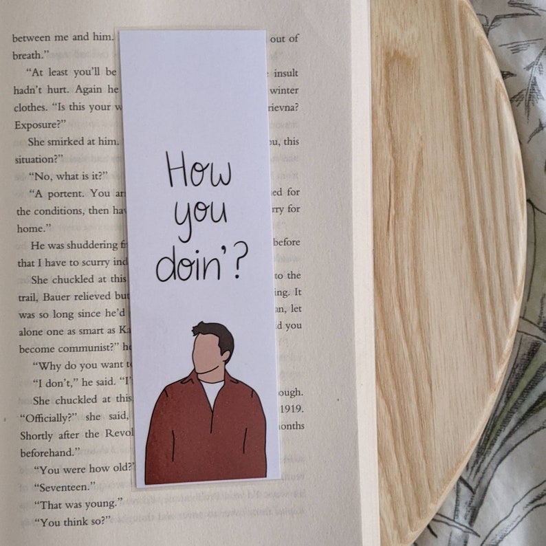 Friends Inspired Bookmarks Friends Portrait Bookmarks Pop Culture Bookmarks image 3