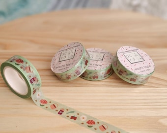 Cottagecore Washi Tape - Planner Tape - Washi Masking Tape - Decorative Cute Washi Tape - Planner & BuJo Accessories