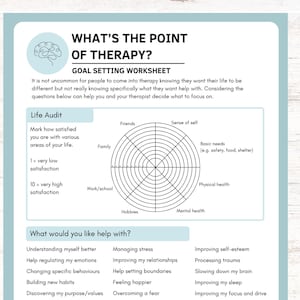 Foglio di lavoro per la definizione degli obiettivi terapeutici - DOWNLOAD DIGITALE