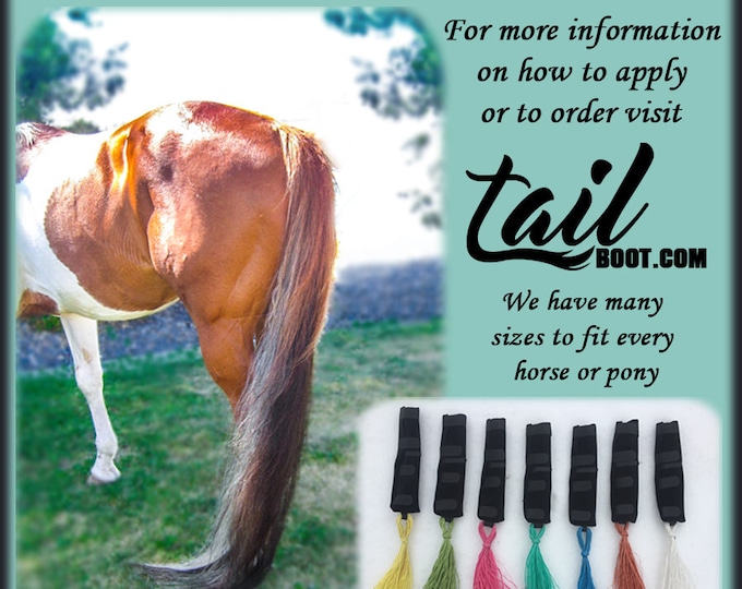 TAIL RIBBONS for Horses, Tail Warning,horse Tail Beads, Tail Ribbons