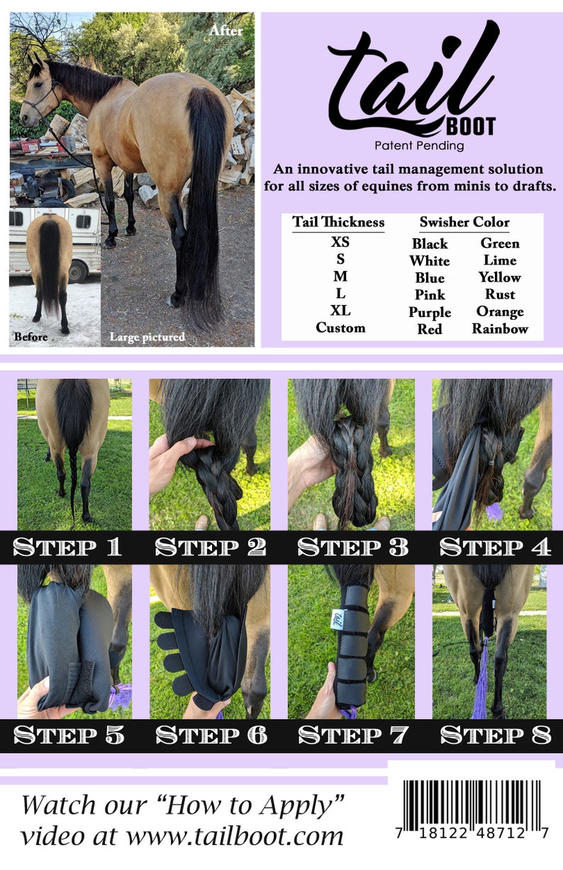 The Tail Boot Tail Bag for Horses Etsy