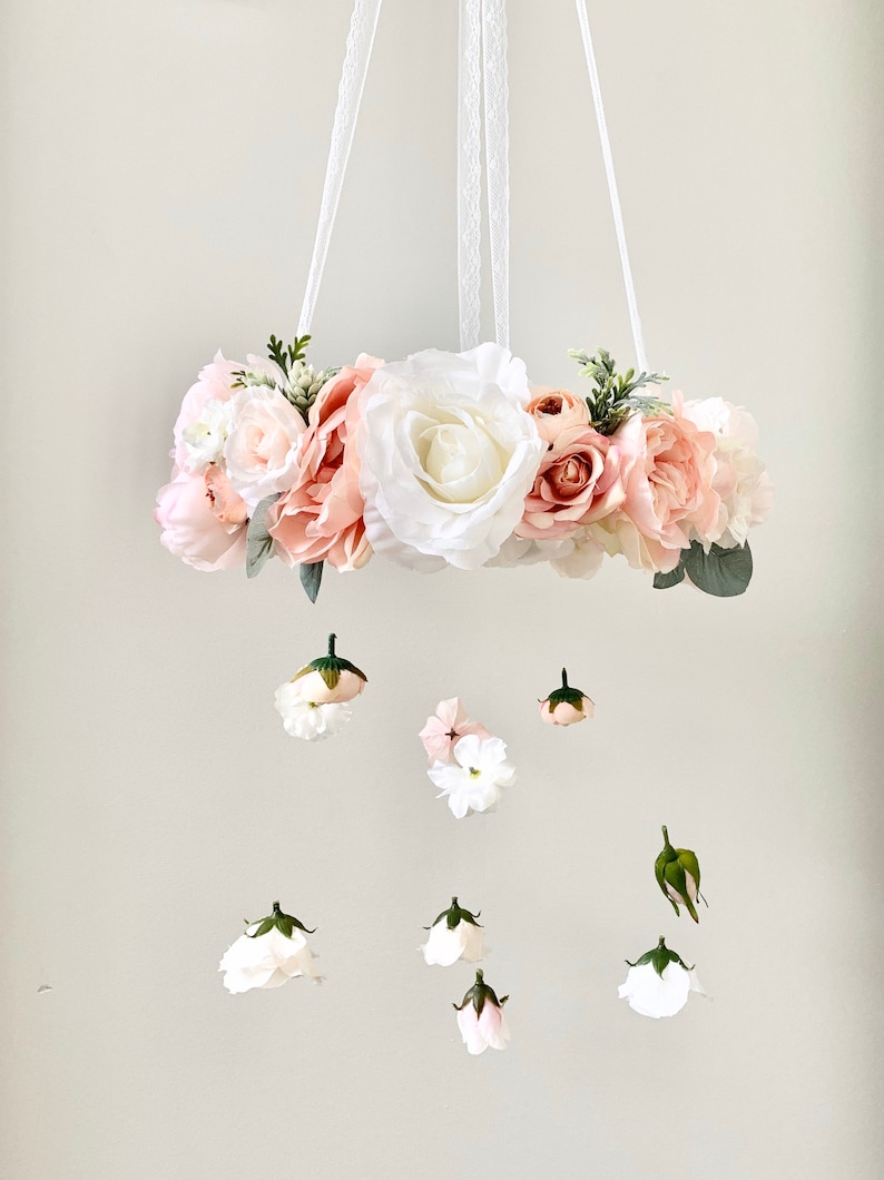 Flower Mobile Nursery Mobile Baby Girl Mobile Princess Etsy Canada