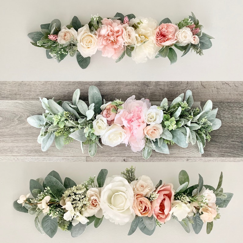 Flower Garland Flower Swag Table Garland Round Sign Etsy UK