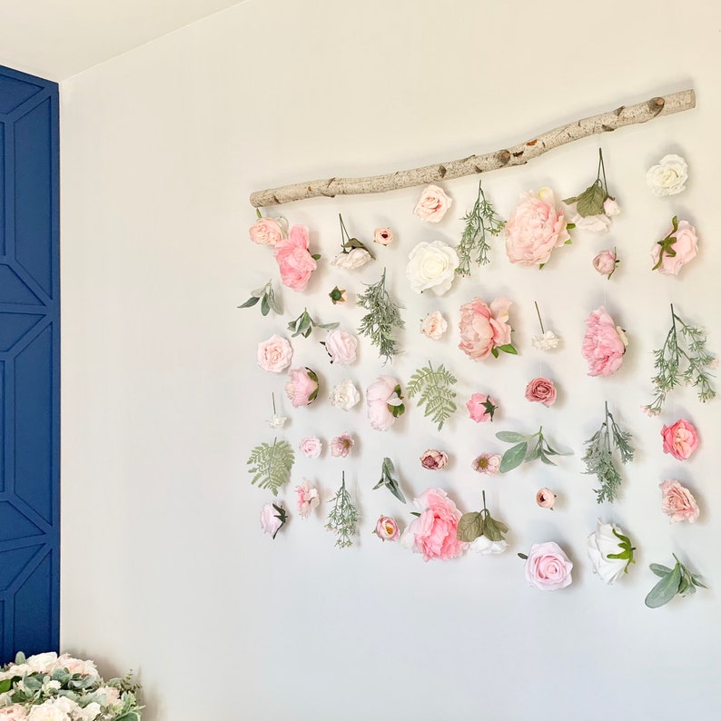 Flower Wall Hanging Hanging Flower Backdrop Flower Curtain Etsy Norway