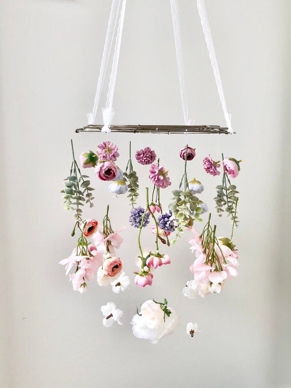floral baby mobile