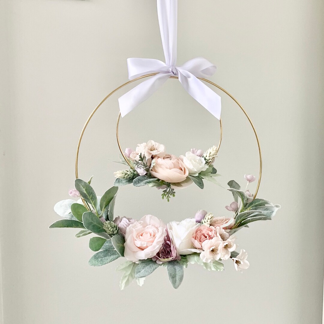 Gold Hoop Flower Mobile Nursery Mobile Baby Girl Mobile - Etsy