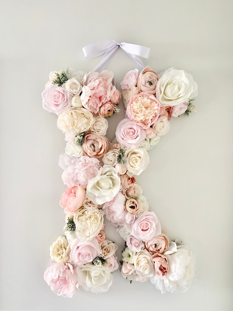 Borsa Tote Personalizzata Con Qualsiasi Lettera, Stampa Con Alfabeto Floreale, Borsa Da Spiaggia, Squisita Borsa A Tracolla Con Fiore Per Damigella - Foto 5