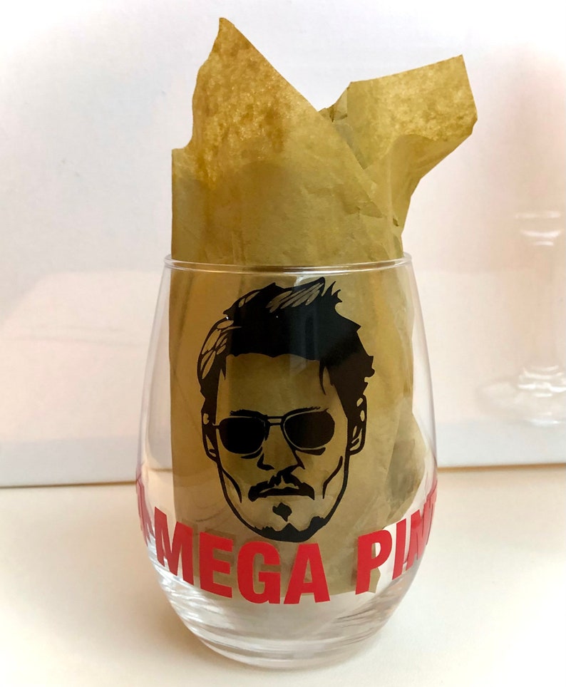 Mega Pint Wine Glass Johnny Depp Wine Glass Johnny Depp Mega Etsy UK