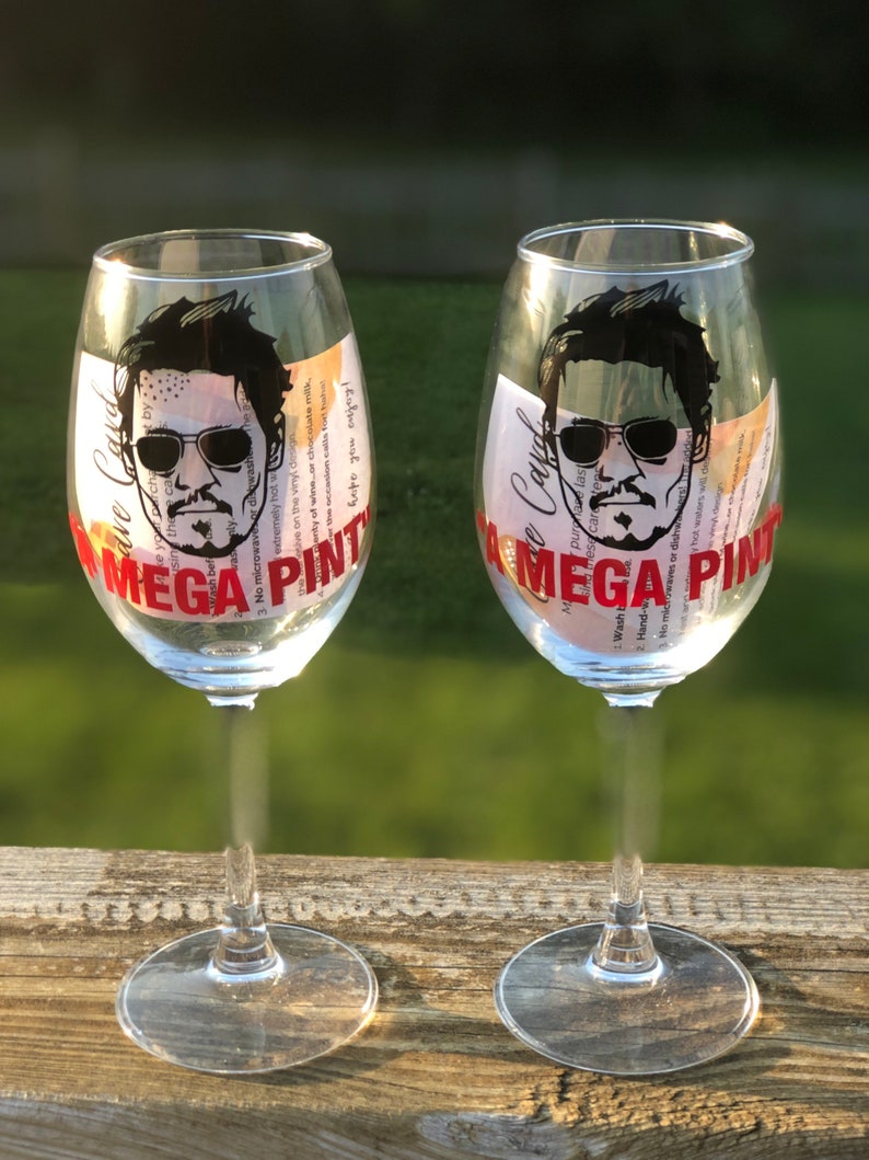 Mega Pint Wine Glass Johnny Depp Wine Glass Johnny Depp Mega Etsy UK