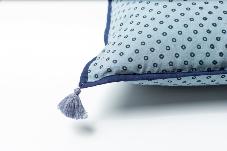 Grey Cushion Cover Polka Dots Cotton Cushion Covers Home Etsy UK