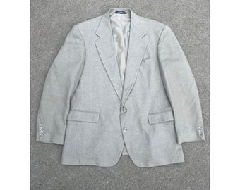 Chaqueta Haggar vintage de los años 90 para hombre, talla 44, de botonadura sencilla y dos botones, abrigo deportivo a medida