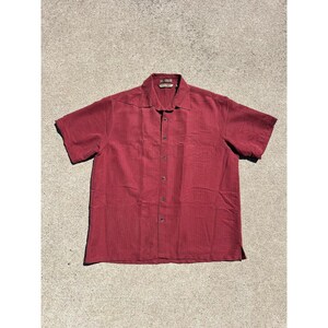 Camisa de surf vintage Axist para hombre, talla grande, a rayas, con botones y manga corta.