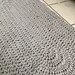 Crochet Bath Mat, Grey Bath Mat, Gray Bath Rug, Kitchen Mat, Bathroom Rug, Kitchen Rug, Home Rug, Home Decor, Cotton Rug, Nursery Rug