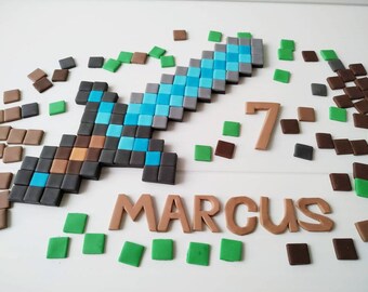 Minecraft Fondant Etsy