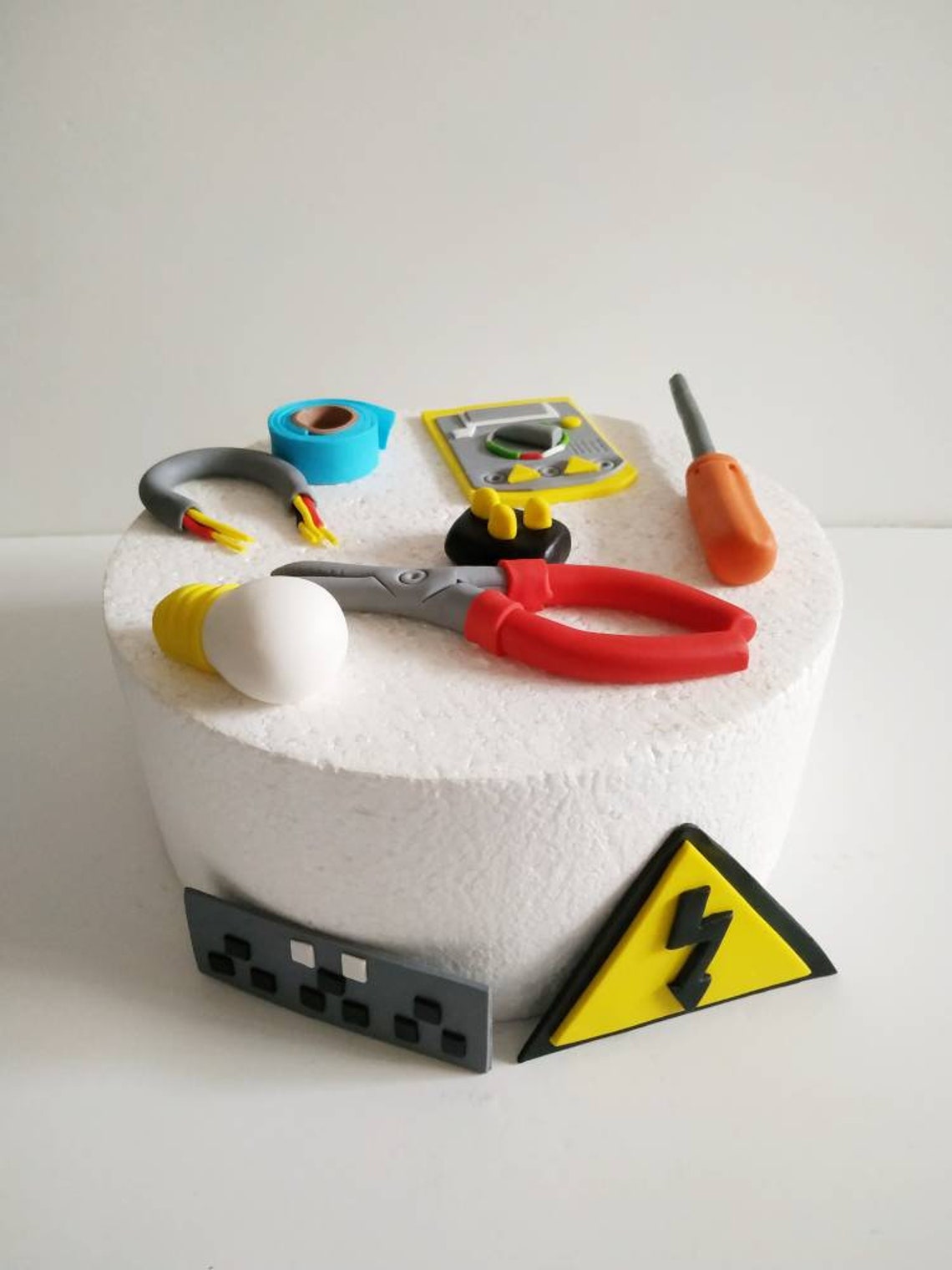 Electrician fondant cake toppers . an electrician birthday Etsy