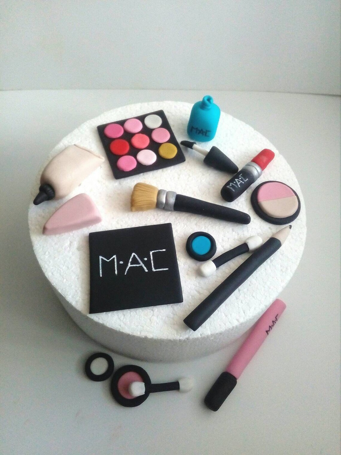 Makeup Fondant Cake Toppers 16 Pcs. Cosmetic Cake Set | Etsy
