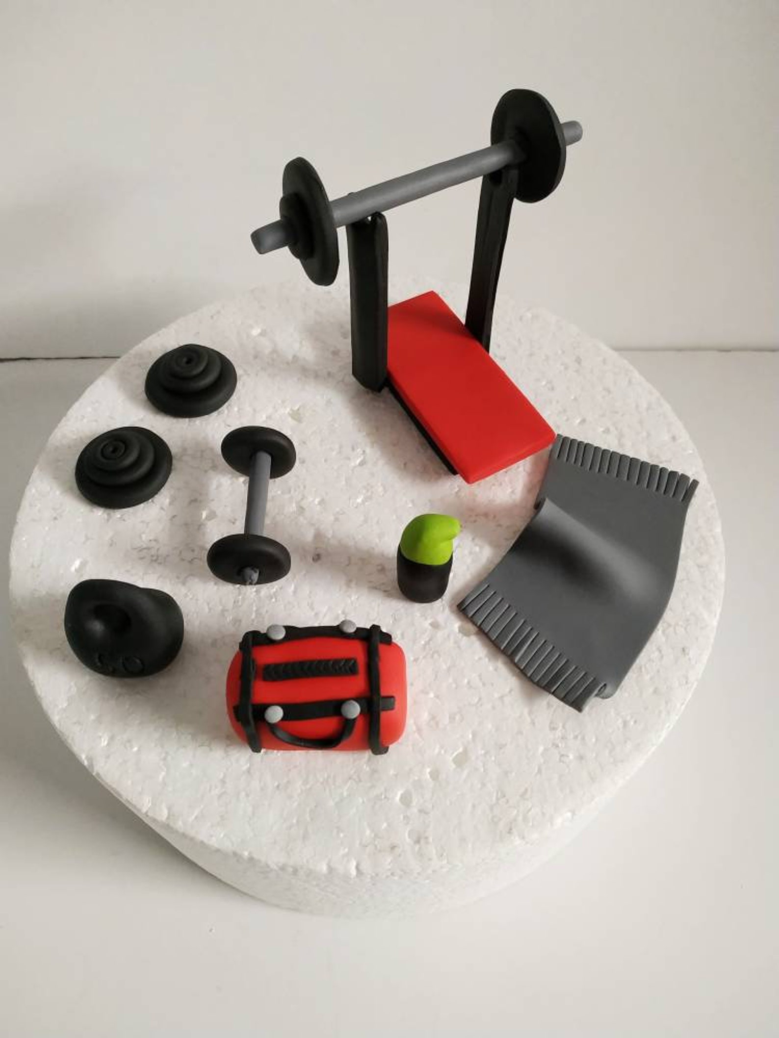 Bodybuilding Fondant Cake Toppers. Gym Cake Toppers Kit. Etsy
