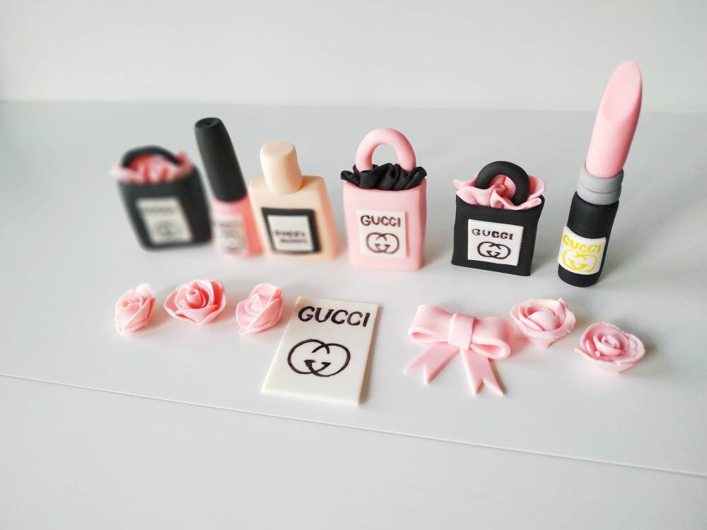 Makeup fondant cake toppers.Cosmetic cake topper Etsy