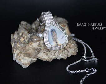 Maligano Jasper Sterling and Fine Silver Pendant