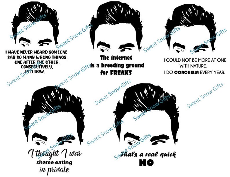 Download Lot Of David Rose Quotes New Schitt S Creek Svg Png Pdf Digital Downlaod Files Clip Art Art Collectibles