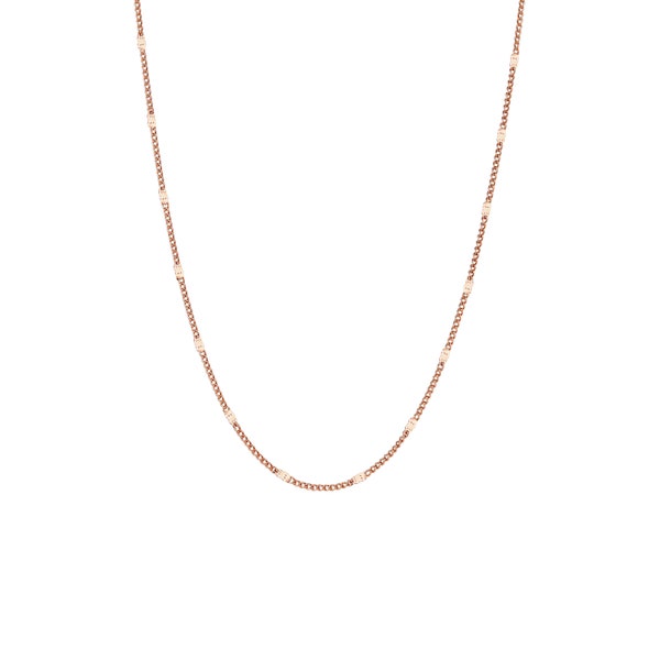 Chaîne de cou Romy Or Rose - Chaine minimaliste - Cadeau de fête des mères - Cadeau de demoiselle d’honneur - Cadeau d’anniversaire