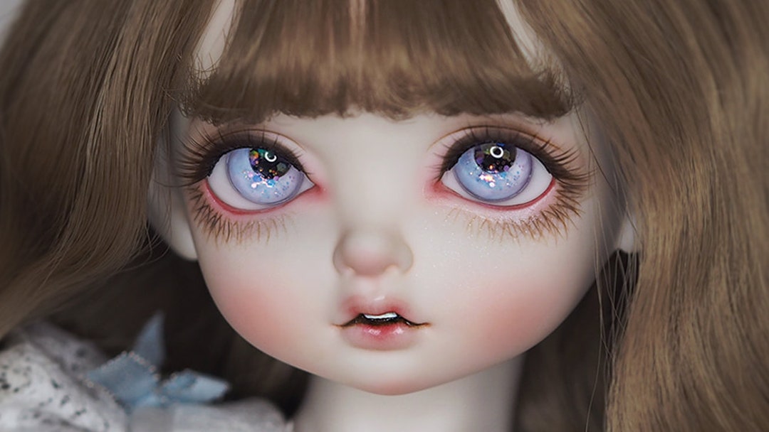 Yeux Pour Poupée Ancienne – 8 Mm, Couleur Noisette, Soufflés à La Bouche (Neufs)
