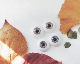 Marble Eyes : Leaf Gray / Leaf Blue [IN-STOCK] by Enchanted Doll Eyes