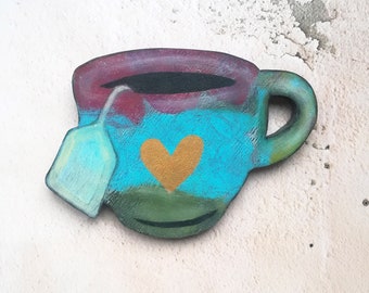 Colorful cup - kitchen decoration