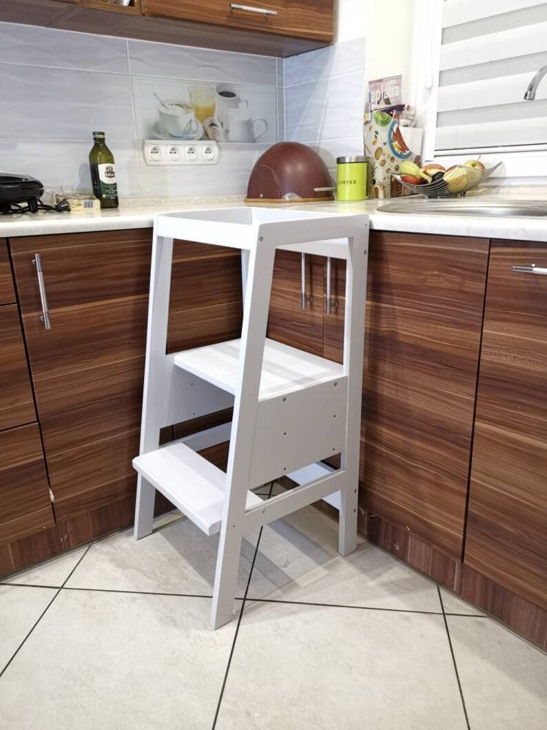 Helper Tower SOLID WOOD Kitchen Tower Wooden Helper Etsy