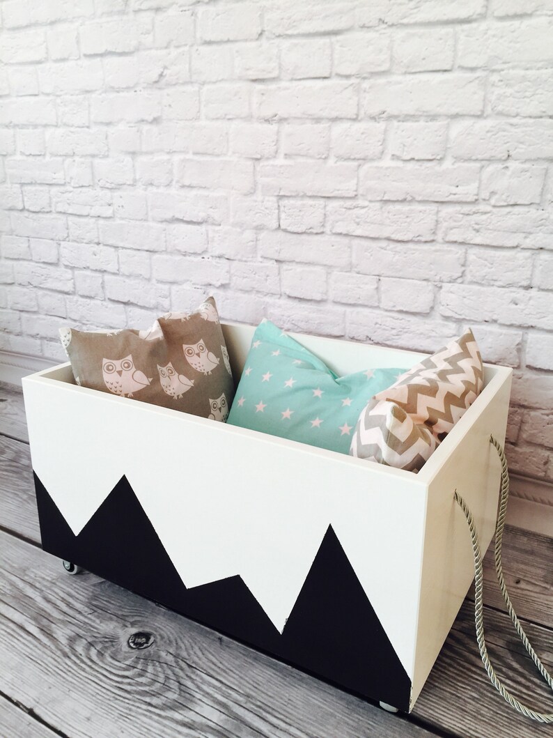 Toy Chest Toy Box Wooden Toy Box Toy Storage Organizer Etsy