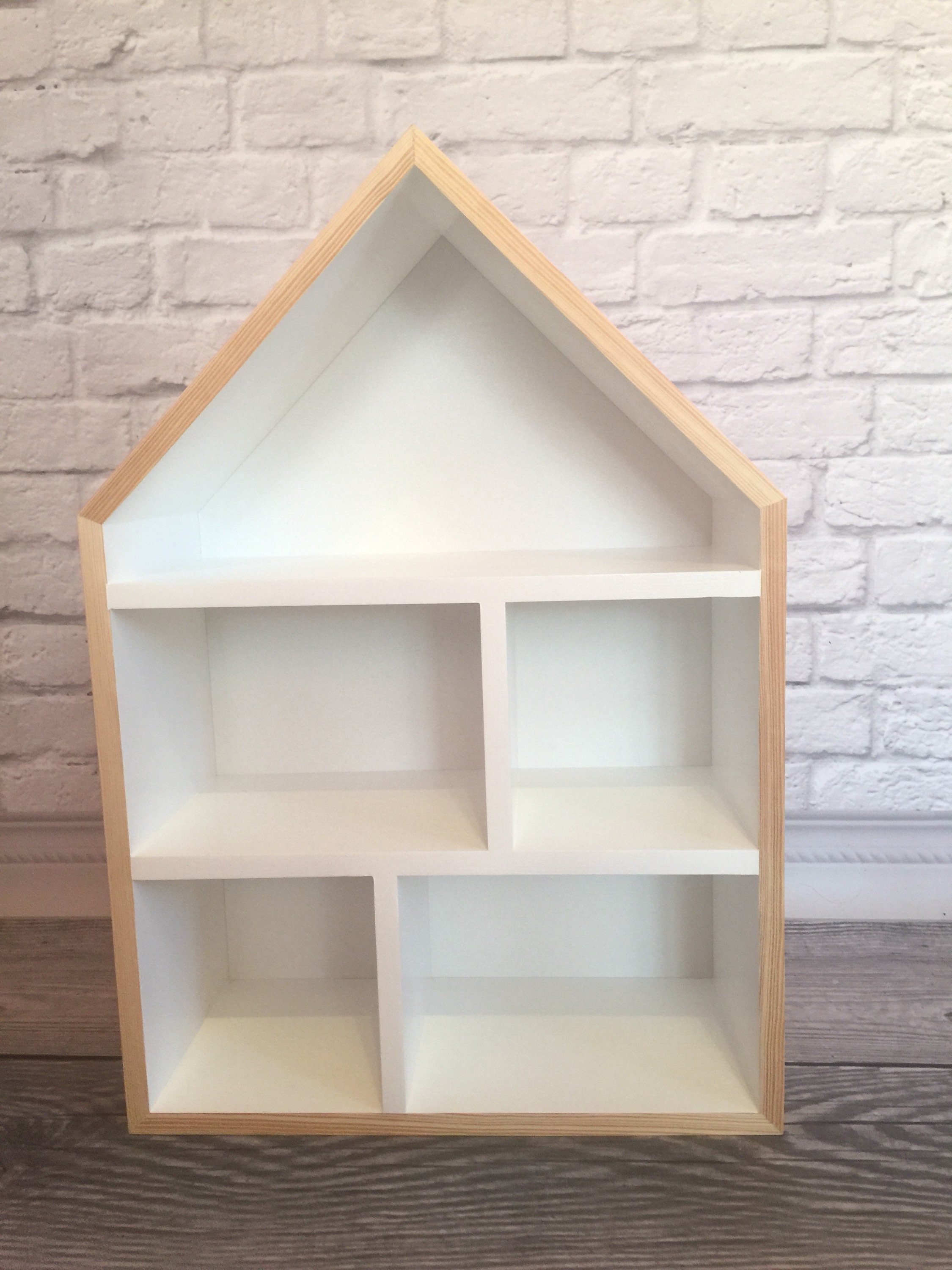 House Shaped Shelf Wooden House Nursery Shelf Etsy