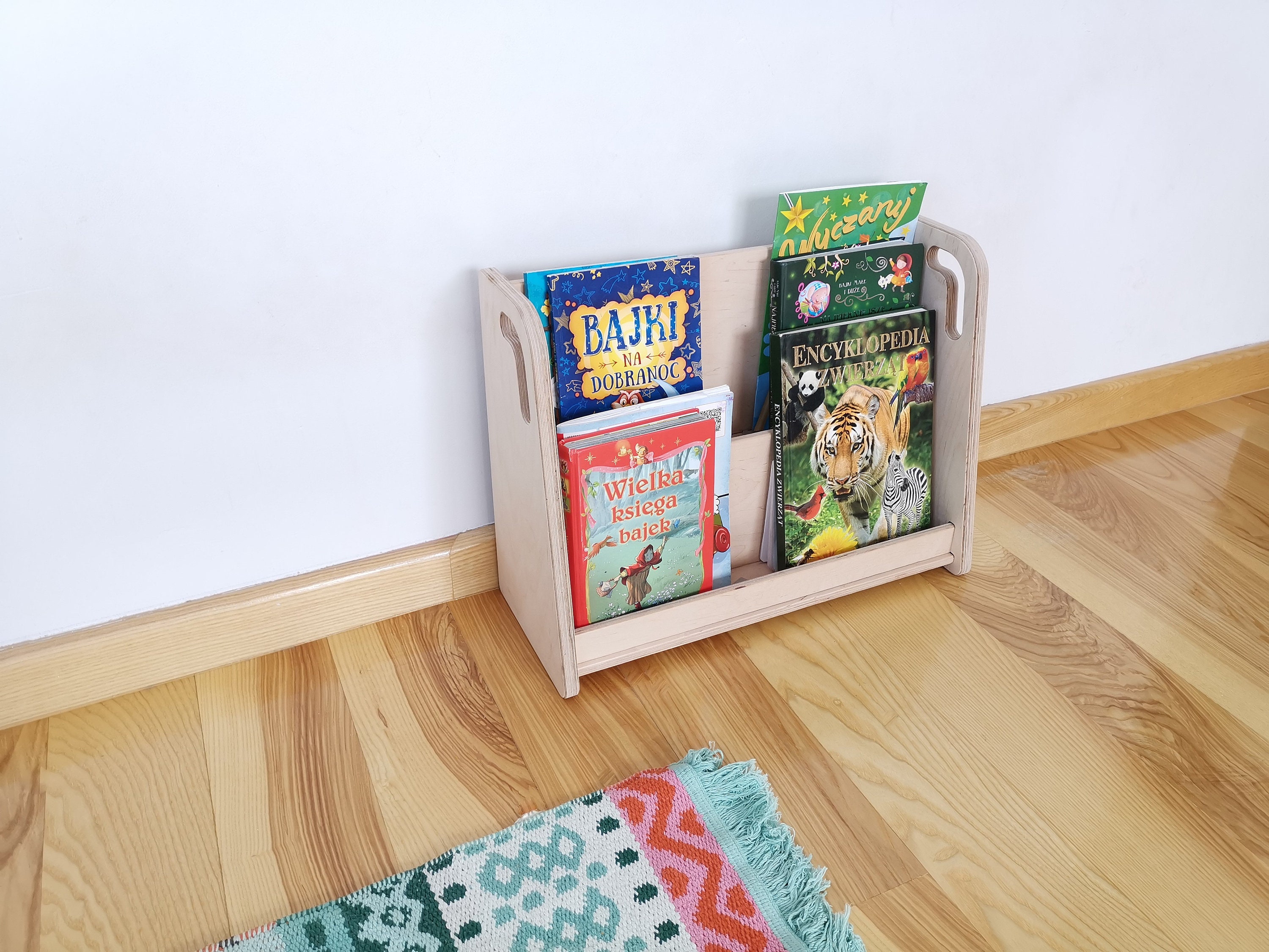 Montessori Bookshelf Wall Shelf Nursery Bookcase Bookstand Etsy