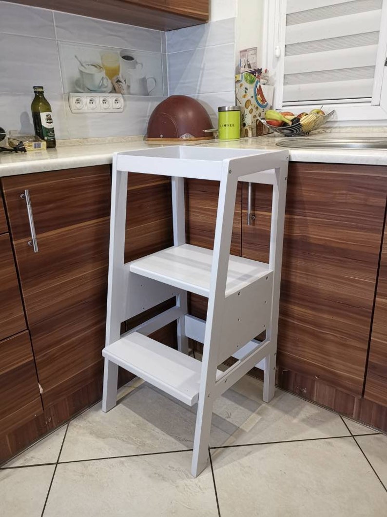 Helper Tower SOLID WOOD Kitchen Tower Wooden Helper Etsy