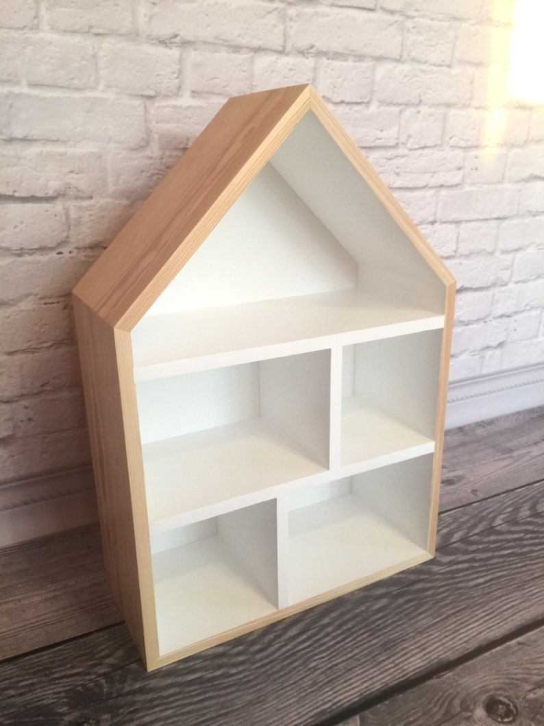 House Shaped Shelf Wooden House Nursery shelf Etsy