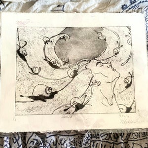 Untitled Black & White, Intaglio Print
