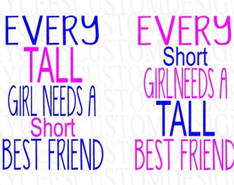 Download Tall best friend | Etsy