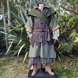 Forest Ranger LARP Outfit - 6 pieces, for LARP, Medieval, Cosplay, Fantasy Costumes, and Renaissance Faire