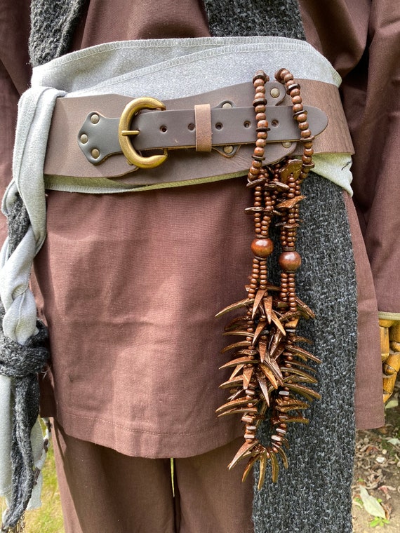 Larp The Forest Wizard Costume Set Grey And Brown Ranger Etsy